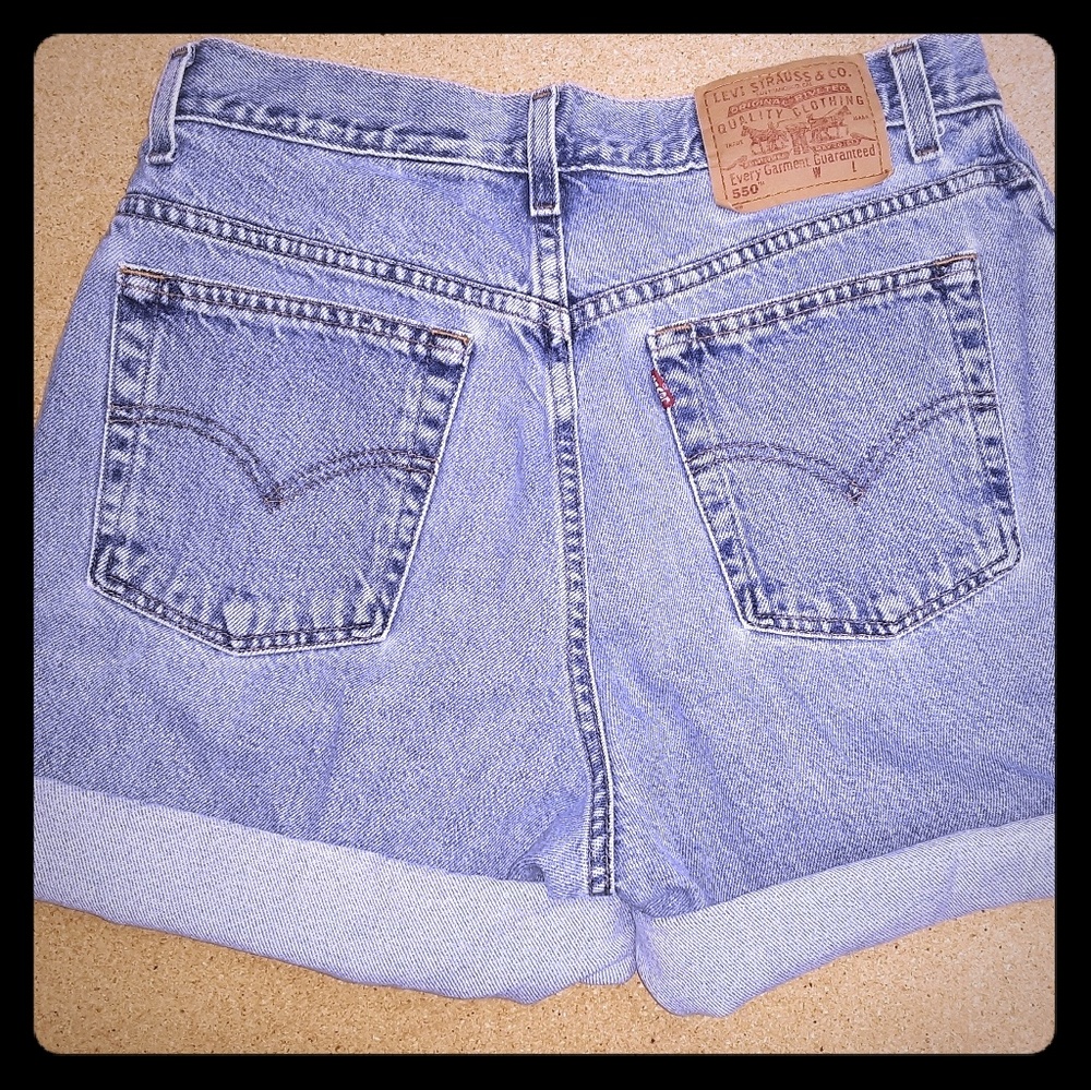 Vintage Levi's high waist wedgie fit mom shorts